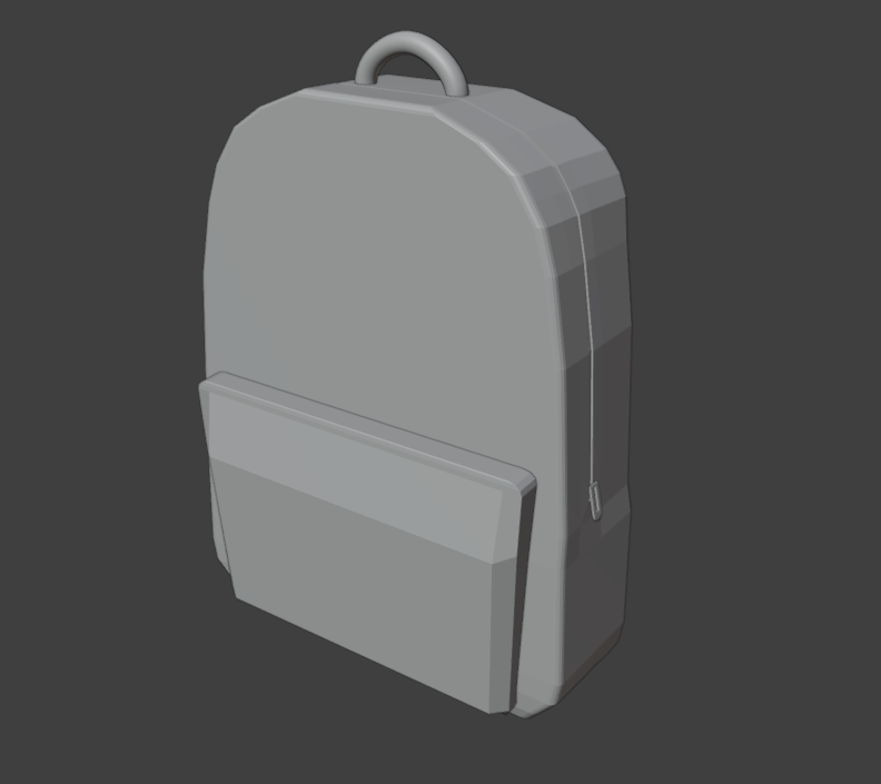 Backpack 3D model render