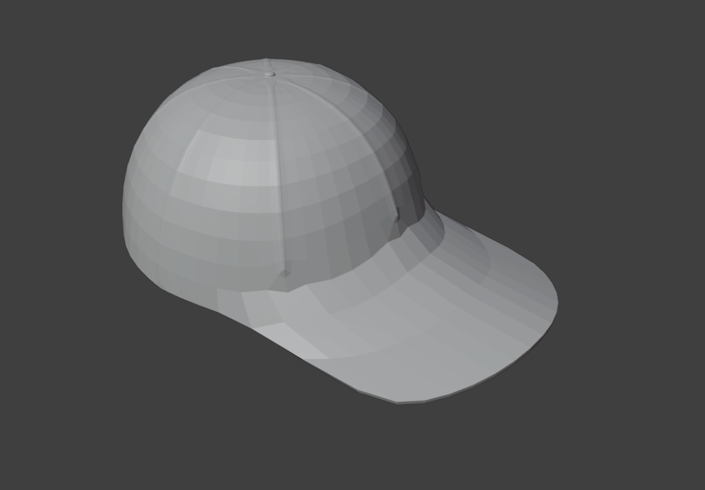 Cap 3D model render