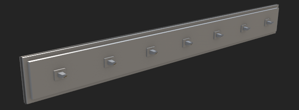 Coat hanger 3D model render