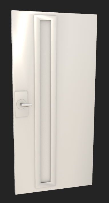Door 3D model render