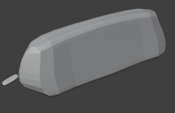 Pencil case 3D model render