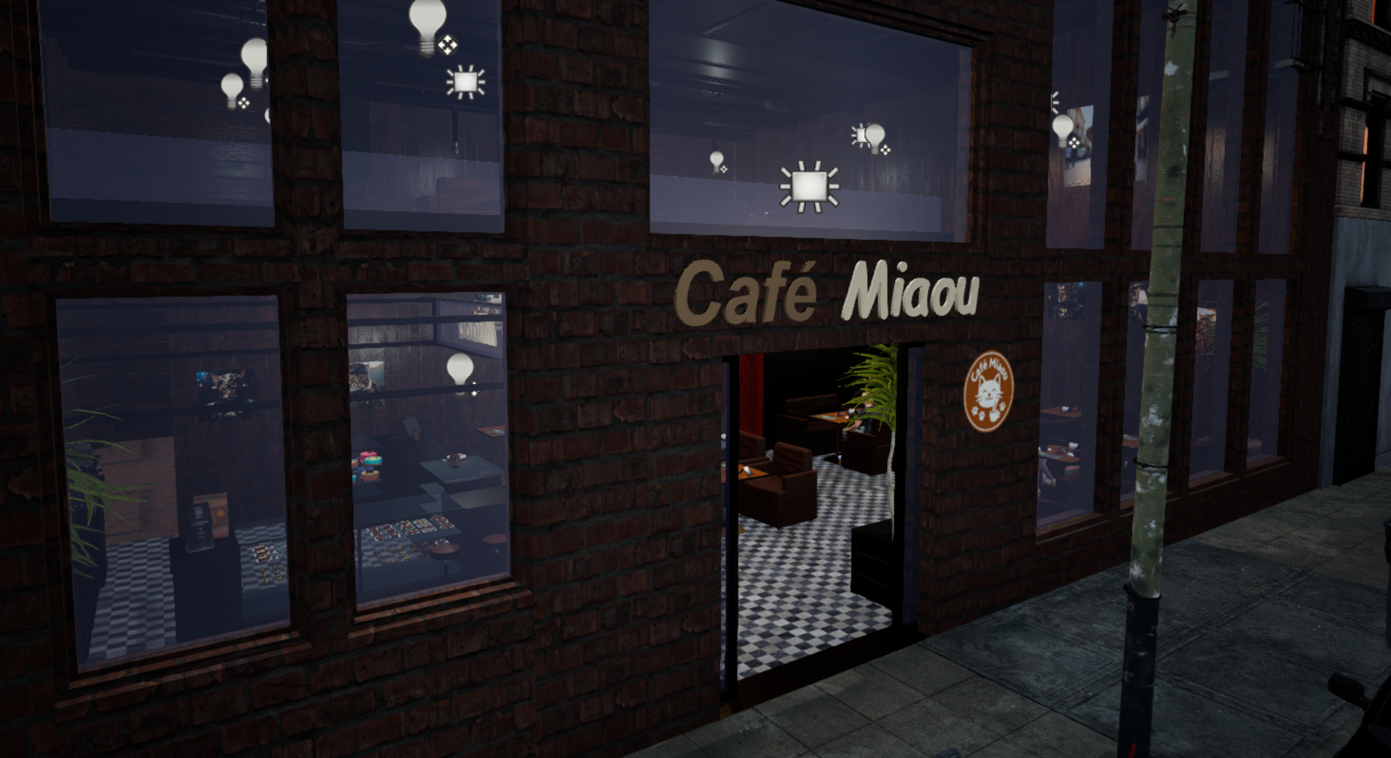 Cafe Miaou logo graphic